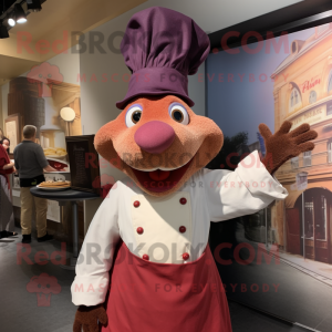 Maroon Ratatouille maskot...