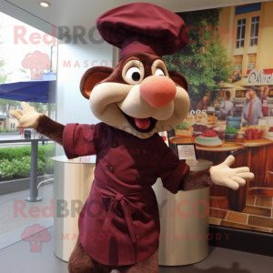 Maroon Ratatouille maskot...