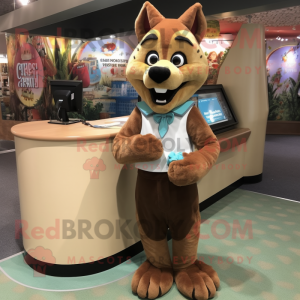 Brown Dingo mascotte...