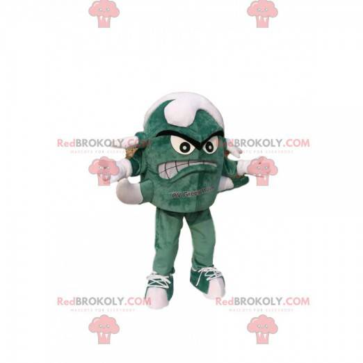 Mascot little green monster with several legs. - Redbrokoly.com