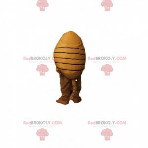 Armadillo mascot with a striped shell. Armadillo costume -