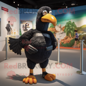 Black Dodo Bird mascotte...