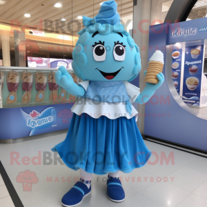 Blue Ice Cream maskot...