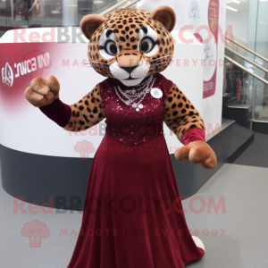 Maroon Jaguar maskot...