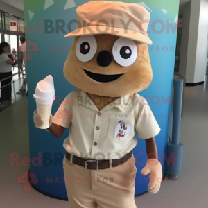 Tan Ice Cream mascotte...