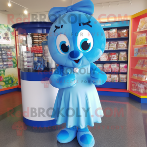 Blue Candy Box maskot...