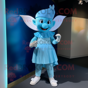 Cyan Tooth Fairy maskot...