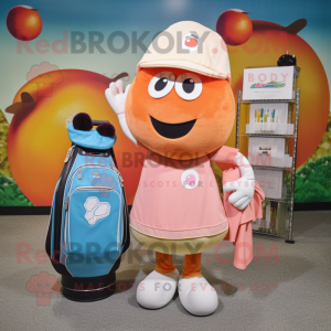 Peach Golf Bag maskot...