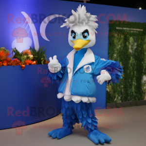 Blue Swans maskot kostume...