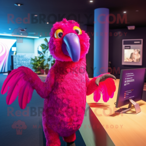 Magenta Parrot mascotte...