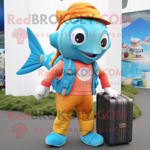 Turquoise Goldfish mascotte...