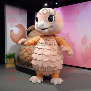 Peach Pangolin mascotte...