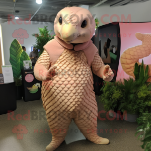 Peach Pangolin mascotte...