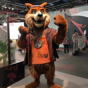 Rust Wolf mascotte kostuum...