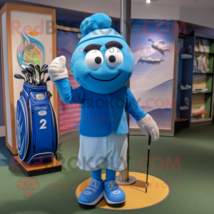 Blauer Golfbag Maskottchen...