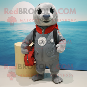 Gray Seal mascotte kostuum...