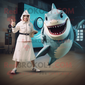 Creme Megalodon maskot...