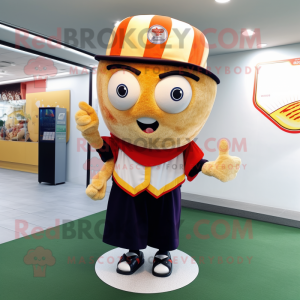nan Hamburger mascot costume character dressed with a Baseball Tee and Shawls
