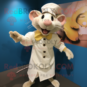 Cream Rat maskot kostume...