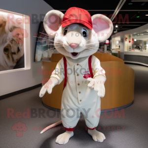 Cream Rat mascotte kostuum...