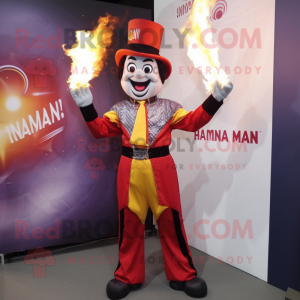  Fire Eater maskot kostym...