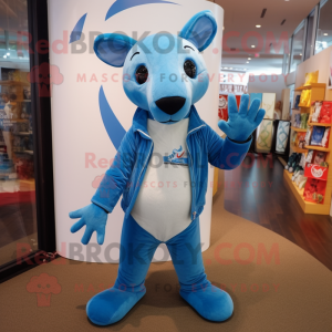 Blue Kangaroo mascotte...