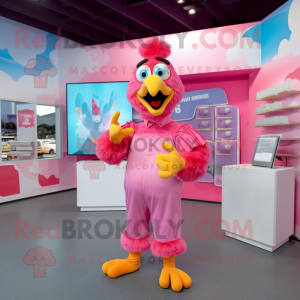 Pink Chicken mascotte...