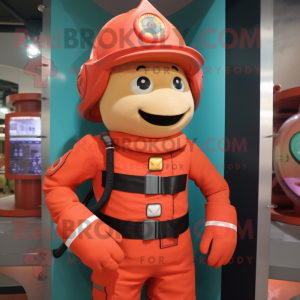 Peach Fire Fighter mascotte...