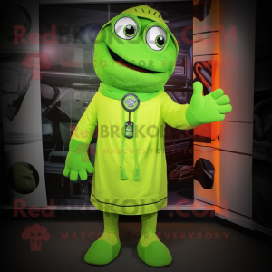 Lime Green Doctor maskot...