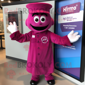 Magenta Pho maskot kostume...