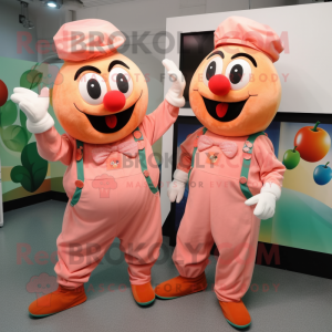 Peach Clown mascotte...