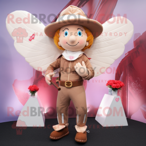Tan Amor maskot kostume...