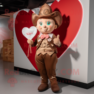 Tan Amor maskot kostume...