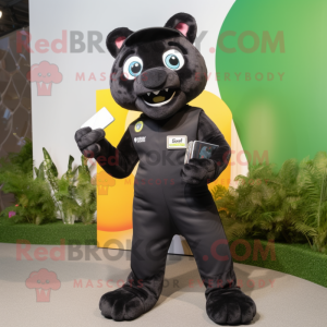 Black Puma mascotte kostuum...
