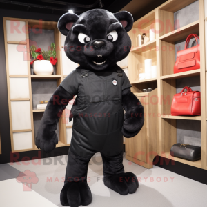 Black Puma mascotte kostuum...