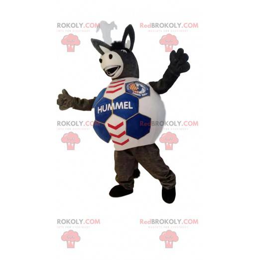 Brown girl mascot with donkey ears - Our mascots Sizes L (175-180CM)