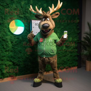 Forest Green Elk mascotte...