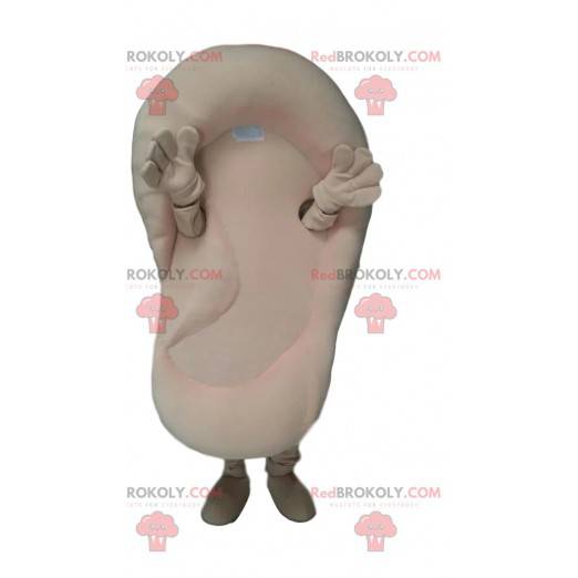 Big cream ear mascot. Ear costume - Redbrokoly.com