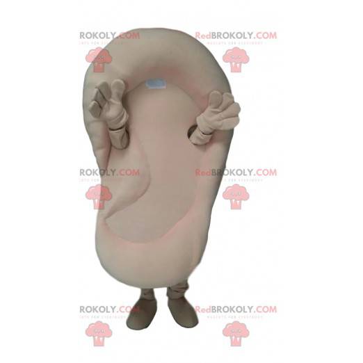 Big Cream Ohr Maskottchen. Ohr Kostüm - Redbrokoly.com