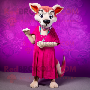 Magenta Dingo mascotte...