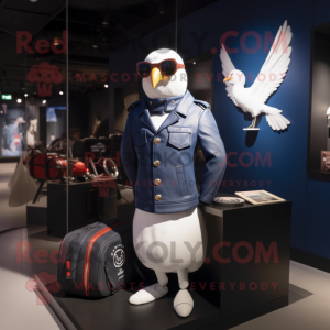 Navy Pigeon maskot drakt...