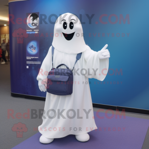 White Ghost maskot kostume...