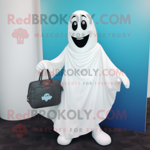 White Ghost maskot kostume...