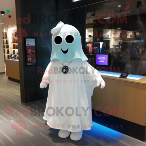 White Ghost maskot kostume...