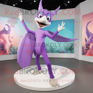 Lavendel Pterodactyl maskot...