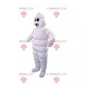 Mascote homem Michelin muito entusiasmado - Redbrokoly.com