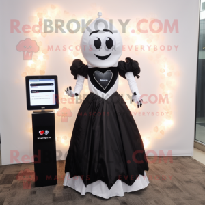 Black Heart maskot kostym...