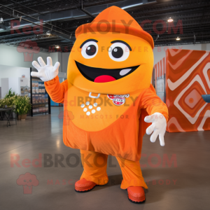 Orange Tacos maskot kostume...
