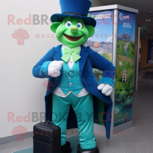 Blue Leprechaun mascotte...