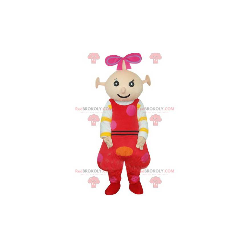 Mascot little alien, with red dungarees - Redbrokoly.com